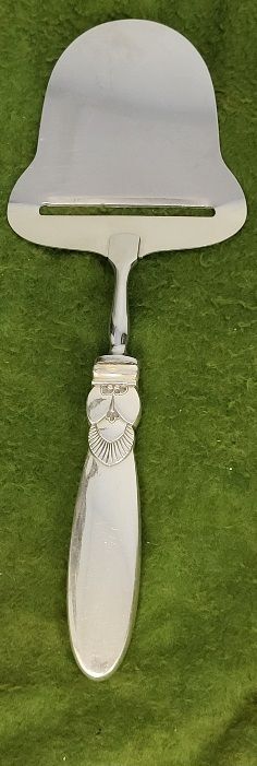 Lot 6912 – Georg Jensen Sterling Cheese slicer cactus pattern