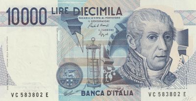 Italy 10000 Lire 1984, Pick#112, UNC