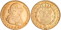 Spain 2 Escudos 1788 MM. KM-417.1a, Cal-459; King Charles III (1759-1788); Gold (.875), 23 mm; 