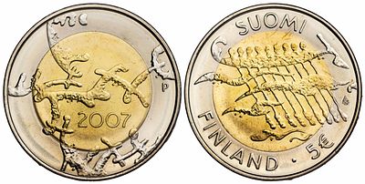 Finland 5 Euro 2007. KM-135