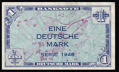 Germany 1 Deutsche Mark 1948 U.S. Army Command. P-2a; VF
