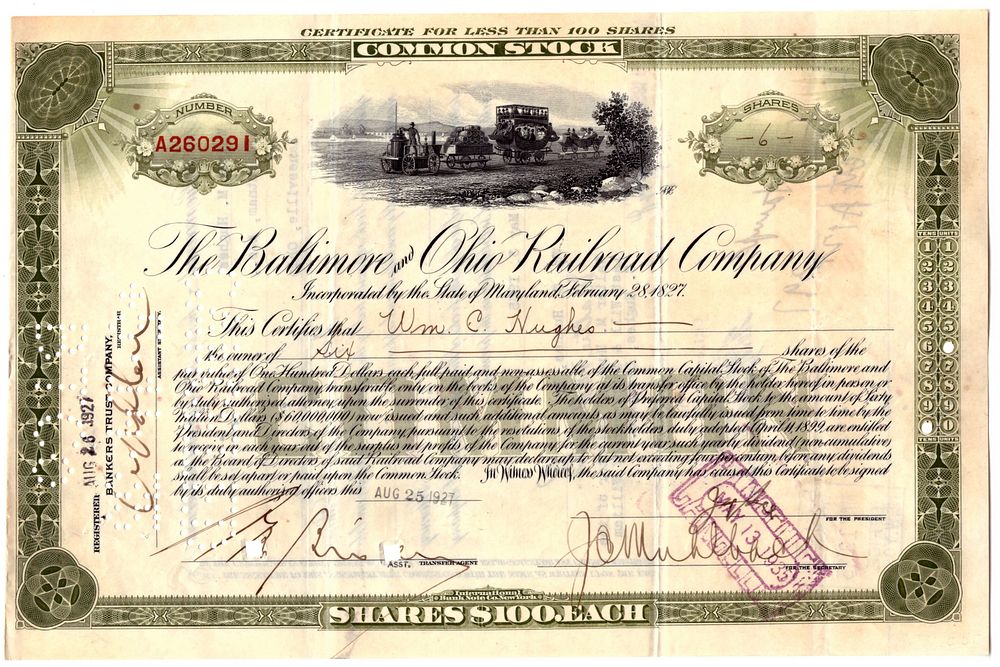 The Cencennate, Washington and Baltimore Railroad Company 1935. Railroad Company; XF