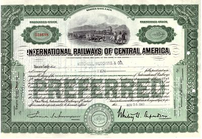 The Internetional Railways of Central America Company 1943. Railways Company; XF