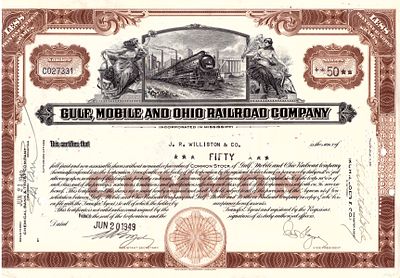 Gulf, Mobile and Ohio Railroad Company 1949. Railroad Company; XF