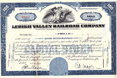 Lehigh Valley Railroad Company 1954. Railroad Company; XF