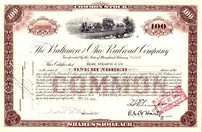 The Baltimore and Ohio Railroad Company 1955. Railroad Company; AU
