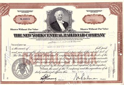 The New York Central Railroad Company 1959. Railroad Company; XF