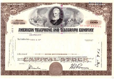 American Telephone and Telegraph Company 1971. Telephone and Telegraph Company; AU