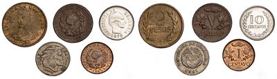 Columbia Coins. 5 pcs. VF/UNC