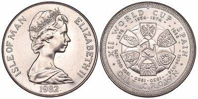 Isle of Man 1 Crown 1982. KM-92; 28.48g.; Mintage: 5.000; UNC