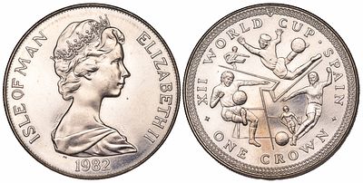 Isle of Man 1 Crown 1982. KM-93; 28.42g.; Mintage: 15.000; UNC