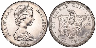 Isle of Man 1 Crown 1982. KM-94; 28.40g.; Mintage: 15.000; UNC