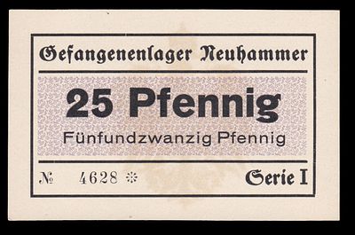 Germany 25 Pfennig 1915-18. Neuhammer Lager. C-3337; UNC
