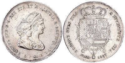 Italy Tuscany 10 Lire 1807. KM-65; Dav-138; Silver (.900), 39.25 g; Mint: Florence; Mintage: 