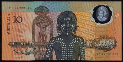 Australia 10 Dollars 1988 Bicentennial. P-49b; S/N AB24202829; UNC