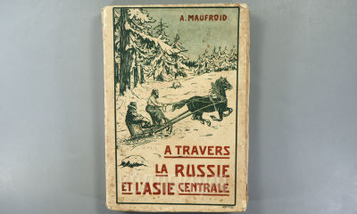 [Инскр. с автог. автора] А. Мофруа. По России и Средней Азии. На франц. яз. [A. Maufroid. A 