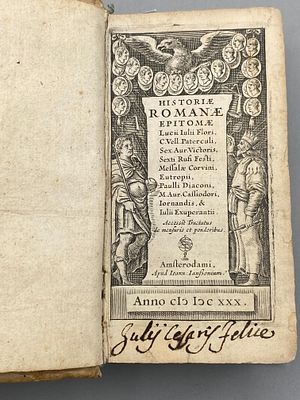 [1630, Пергамент] Римская история. Сокращённые изложения — сборник античных историков 