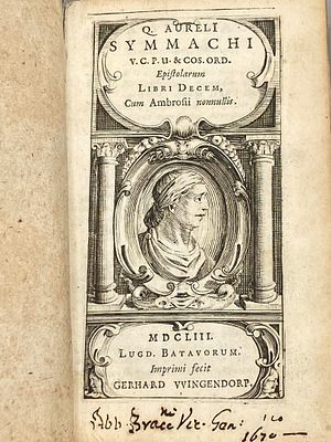 [Раннее издание, 1653, Пергамент] Квинт Аврелий Симмах — «Письма»
Quintus Aurelius Symmachus — 