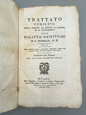 Полное трактование о сифилитических болезнях, т.I-II, 
Франц Шведиаур (перевод с французского 