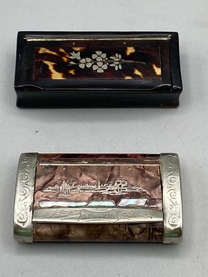 2 таблетницы/табакерки конца XIX - нач. XX вв.