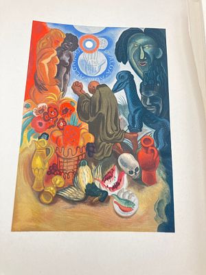 [Библиоф.изд., Худ.Ж.Г.Дараняс] Искушение святого Антония, Гюстав Флобер, экз. № 708, 1942г. 