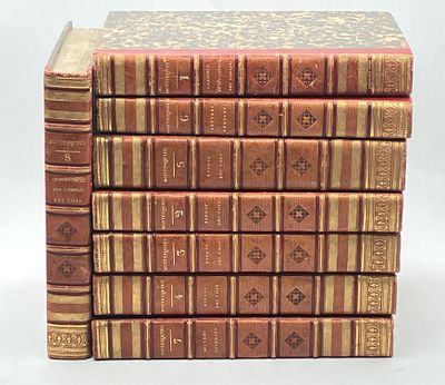 Сочинения Монтескьё, т.I-VIII, 1822
[Œuvres de Montesquieu], состояние: ребра переплетов 