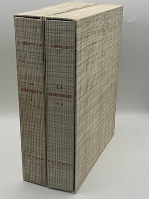 [Библиоф.изд.] Муссон — Льюис Бромфилд
1947
[La Mousson], ребра защитных переплетов, футляров 