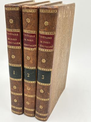 [1811, Карты] Путешествие из Парижа в Иерусалим и из Иерусалима в Париж [Itin&eacute;raire de Paris &agrave; 