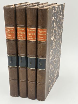[1838, Эпоха реставрации Бурбонов] Испания при Фердинанде VII, т.I-IV, [L'Espagne sous 