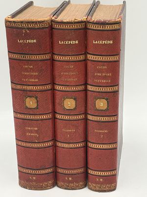 [1836–1837, Цветн.Гравюры] Сочинения графа Ласепеда, т.I-III, [Oeuvres du comte de Lac&eacute;p&egrave;de] 