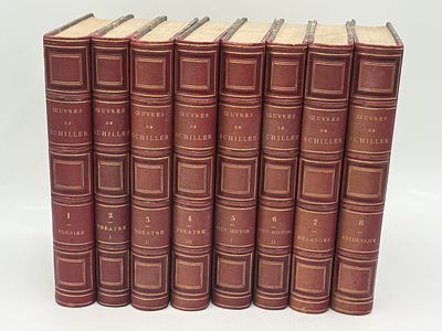 [1859, 1862] Сочинения Шиллера в 8 томах (поэзия, театр, история, эстетика, статьи)
Шиллер 