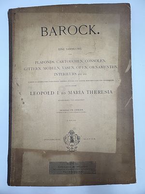 Каталог. Барокко. Сборник потолков, картушей, консолей, решёток, мебели, ваз, печей, орнаментов 