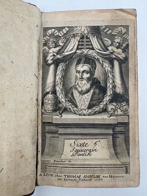 [1686] Жизнь папы Сикста V [La vie du pape Sixte Cinqui&egrave;me]
Описание:
Редкое издание конца XVII 