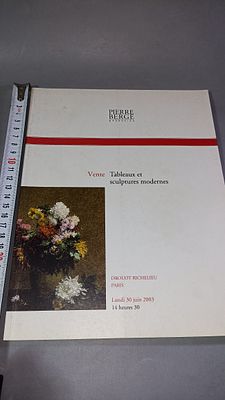 Аукцион: живопись и современные скульптуры. Париж: Pierre Berg&eacute; & Associ&eacute;s, 2003.