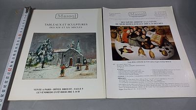 Картины и скульптуры XIX и XX веков. Каталоги аукционов Massol. Париж: Massol, 2002, 2005.