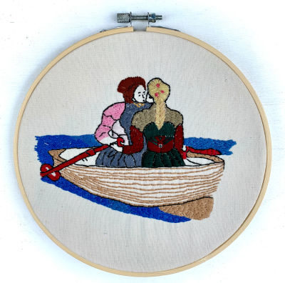 יערה חוצן - ׳׳שטות באגם׳׳ 2022. ׳׳הייתי מאוהבת עמוקות באהובה שחיה מעבר לים וכל הגעגוע, הכמיהה 