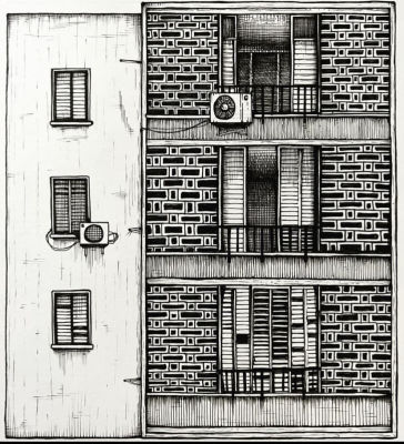 טל שטח - ׳׳פרישמן׳׳ 2021. דיו על נייר ממוסגר 
27/21 ס׳׳מ 
חתום 
קוקו מתכבדת להציג בפניכם לראשונה את 