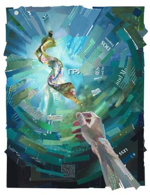 נעמי שלו - ׳׳סיום עמוק׳׳ 2022. קולאז׳ שלישי מתוך הסדרה ׳׳הסוף היפה שלי׳׳ (My Beautiful Ending) 