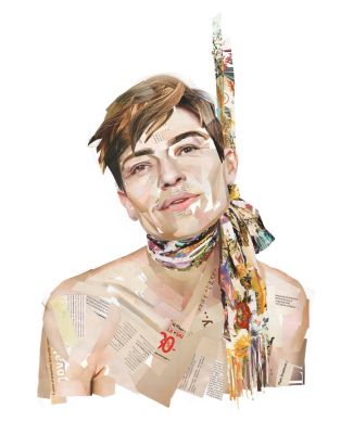 נעמי שלו - ׳׳אביב-קיץ 2022׳׳ 2022. קולאז׳ ראשון מתוך הסדרה ׳׳הסוף היפה שלי׳׳ (My Beautiful Ending) 