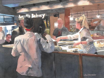 לירון יאנקונסקי - ׳׳הבוסית׳׳ 2023. לראשונה בקוקו - הכירו את לירון יאנקונסקי ! 
אקוורל על נייר 