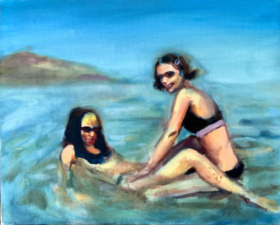 איזבלה (בלה) וולווניק - ''בנות ישראל'' 2019 . שמן על בד 
50/40 ס׳׳מ 
חתום 
שימו לב לאמנית הצעירה 