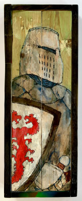 ליאור רון - ׳׳אביר׳׳ 2023. אקריליק על עץ ממוסגר 
59/23 ס׳׳מ 
חתום 
ליאור רון (1971), אמן 