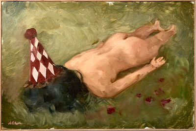 נועם קוביסי - ׳׳תרגיל בהתעוררות׳׳ 2025. מהו המחיר של ההתעוררות? 
שמן על עץ ממוסגר 
50/76 ס׳׳מ 
חתום 