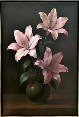 דניאל צוברי - ׳׳ליליות׳׳ 2025. ציור מדהים של דניאל! 
שמן על בד ממוסגר 
60/40 ס׳׳מ 
חתום 