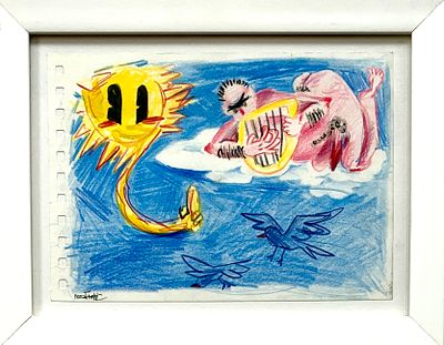 נועה איירוניק - ׳׳ערס אנג׳ל׳׳ 2019. הזדמנות לעבודה מקורית של האמנית העולה נועה איירוניק 
עפרונות 