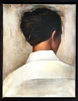 קובי אסף - ללא כותרת, 2024. טכניקה מעורבת על בד ממוסגר 
47/37 ס׳׳מ 
חתום 
קובי אסף (1982) הוא צייר 