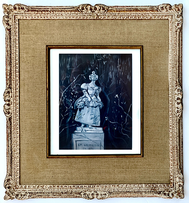 דיאנה קוגן - ׳׳לה-גריסטה׳׳ (כיכר בפריז) 2017. אפשר לקרוא את׳׳כיכר בפריז׳׳ כציור מלא קסם עירוני 