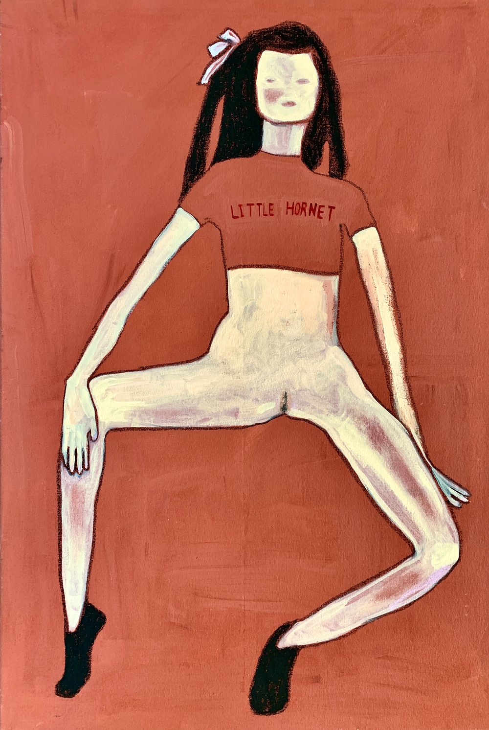 Yael Ben David - ''High Mode'' 2020. Oil on canvas 
115/80 cm 
Signed 
Yael Ben David, 1990. Lives 