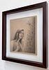 Erez Pliscov - ''Appearing Within #1'' 2026. Pencil on framed paper 
17/16 cm (Frame 26/24 cm) Image - 1