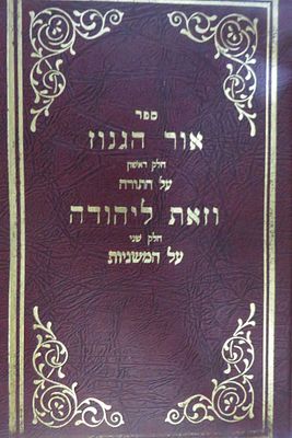 אור הגנוז על התורה / וזאת ליהודה על המשניות 
רבי יהודה ליב הכהן מהאניפאלא